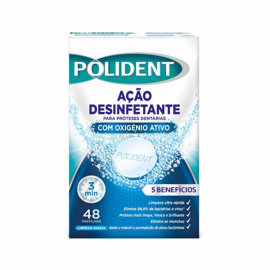 Imagem de PASTILHAS POLIDENT OXIGENIO ACTIVO 48