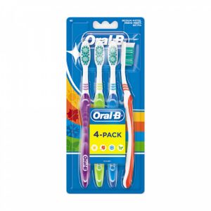 Imagem de ESCOVA ORALB 123 SHINYCLEAN PACK 4UN