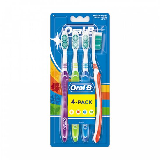 Imagem de ESCOVA ORALB 123 SHINYCLEAN PACK 4UN