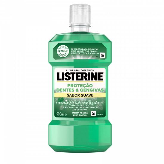 Imagem de ELIXIR LISTERINE DENTES/GENG SUAVE 500ML