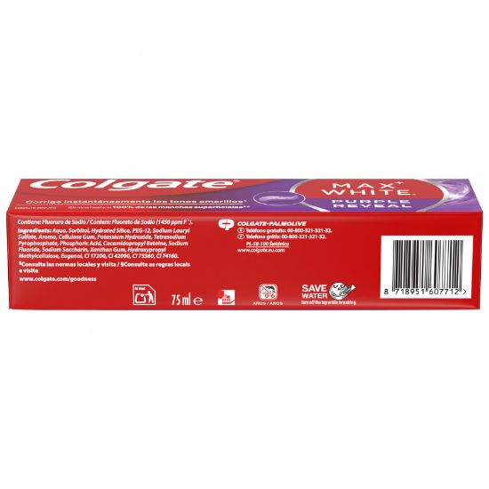 Imagem de PASTA COLGATE MAX WHITE PURPLE 75ML