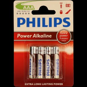 Imagem de PILHA PHILIPS POWER LIFE BL4 LR03