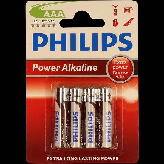 Imagem de PILHA PHILIPS POWER LIFE BL4 LR03
