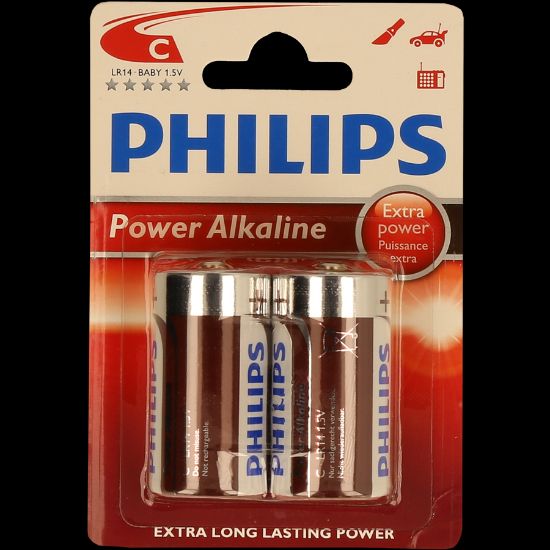 Imagem de PILHA PHILIPS POWER LIFE BL2 LR14