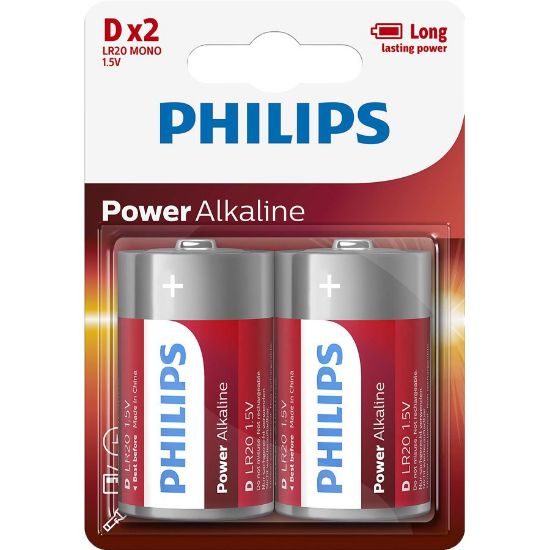 Imagem de PILHA PHILIPS POWER LIFE BL2 LR20