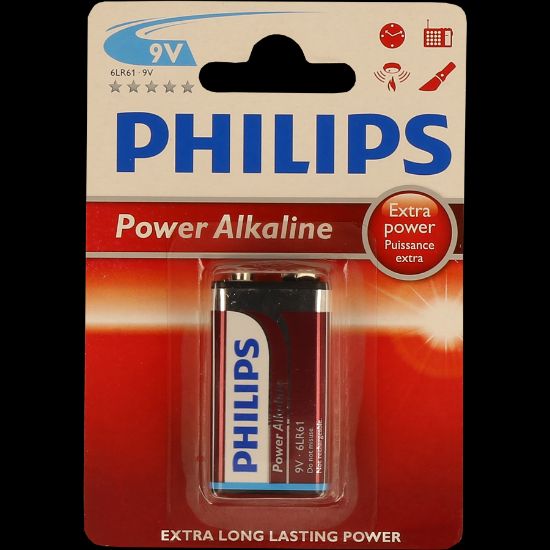Imagem de PILHA PHILIPS POWER LIFE BL1 6LR61