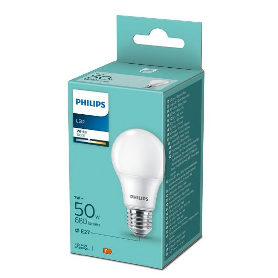 Imagem de LAMP.LED PHILIPS A60 50W WH