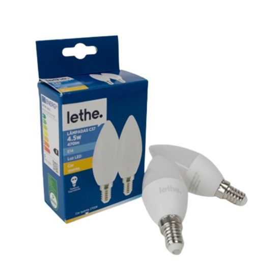 Imagem de LAMP LED C37 E14 470LM 4,5W LETHE 2UN