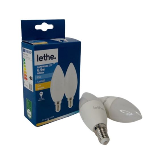 Imagem de LAMP LED C37 E14 600LM 6,5W LETHE 2UN