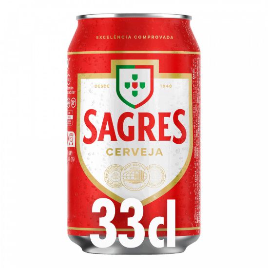 Imagem de CERVEJA SAGRES LATA 33CL
