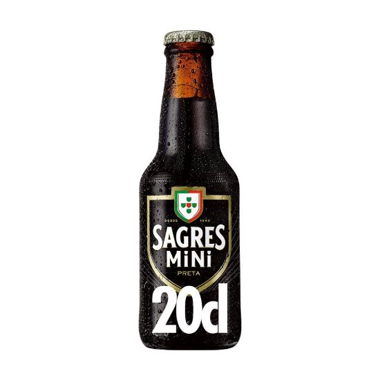 Imagem de CERV C/ALC SAGRES PRETA 20CL TR