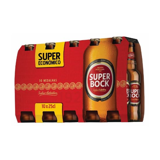 Imagem de CERVEJA C/ALC SUPER BOCK TP 10X25CL
