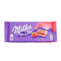 Imagem de TABLETE MORANGO MILKA 100G