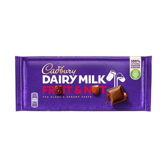 Imagem de TABLETE LEITE CADBURY FRUIT&NUT 110G
