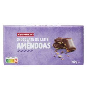 Imagem de TAB CHOC LEITE AMEND AMANH 100G