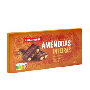 Imagem de TAB CHOC LEITE AMÊND INT AMANH 200G