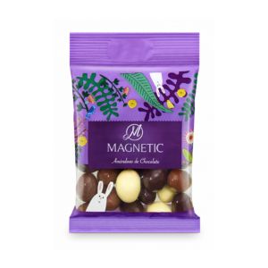 Imagem de AMÊNDOAS C/ 3 CHOCOLATES MAGNETIC 120G