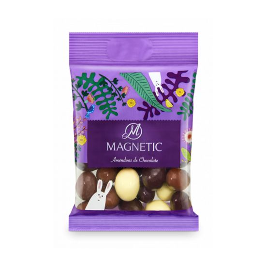 Imagem de AMÊNDOAS C/ 3 CHOCOLATES MAGNETIC 120G