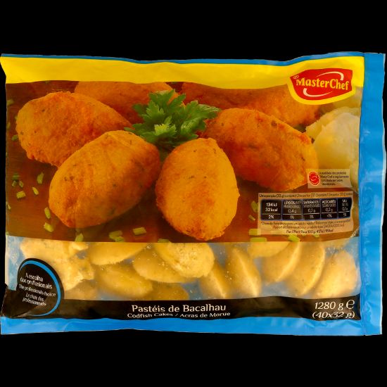 Imagem de PASTEIS BACALHAU MCHEF CG 40UN 1,28K