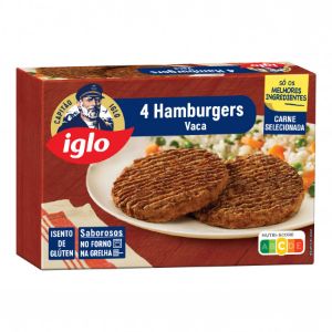 Imagem de HAMBÚRGUER DE VACA S/GLÚTEN CAP IGLO 4UN