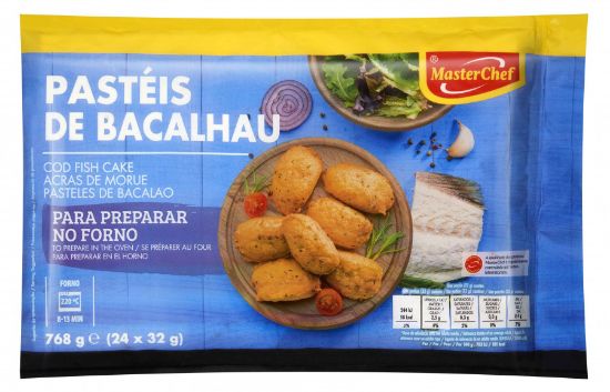 Imagem de PASTEIS DE BACALHAU FORNO MCHEF 24X32GR