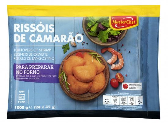 Imagem de Rissóis de Camarão para Forno MasterChef 1,008 Kg Cong 24 Un