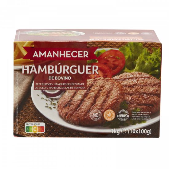 Imagem de HAMBURGUER S/GLUT AMANHECER CONG 10X100G