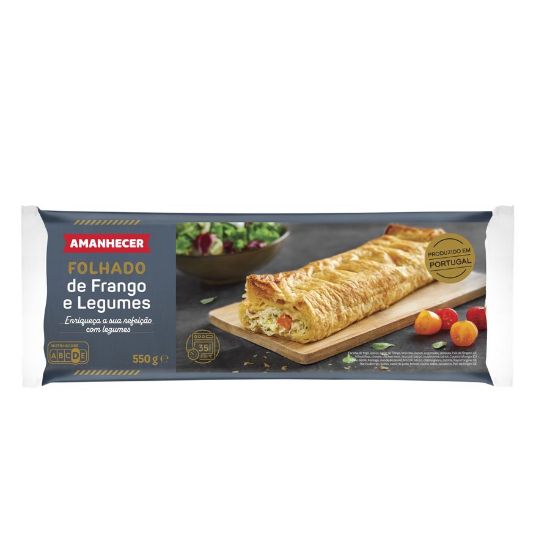 Imagem de FOLHADO FRANGO E LEGUMES AMANHECER 550G