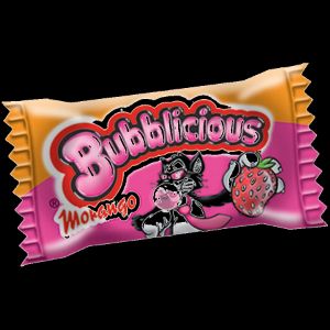 Imagem de PASTILHA BUBBLICIOUS MORANGO C/100