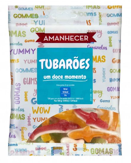 Imagem de GOMAS AMANH TUBAROES 100GR