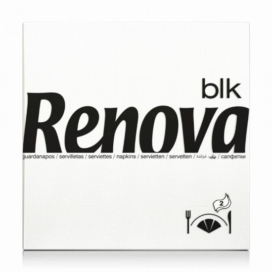 Imagem de GUARDANAPOS FOLHA DUPLA BLACK RENOVA 75U