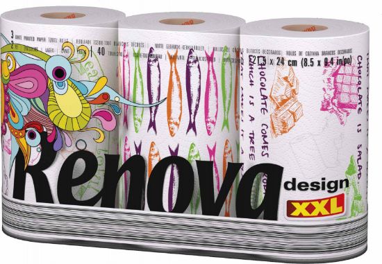 Imagem de ROLO COZINHA FOLHA DUPLA XXL RENOVA 3R