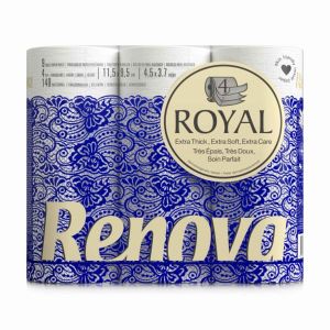 Imagem de PAPEL HIGIÉNICO 4F GRAND ROYAL RENOVA 9R