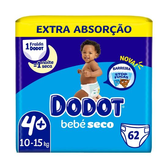 Imagem de FRALDA DODOT BEBE SECO EXTRA T4 62UN