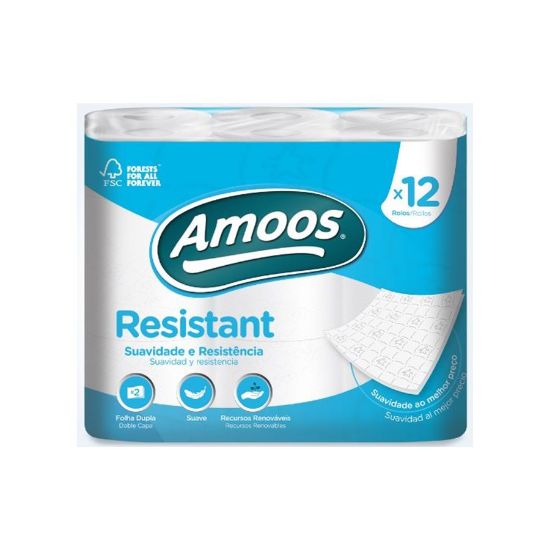 Imagem de PAPEL HIG.AMOOS RESISTANT 2FOL 12R