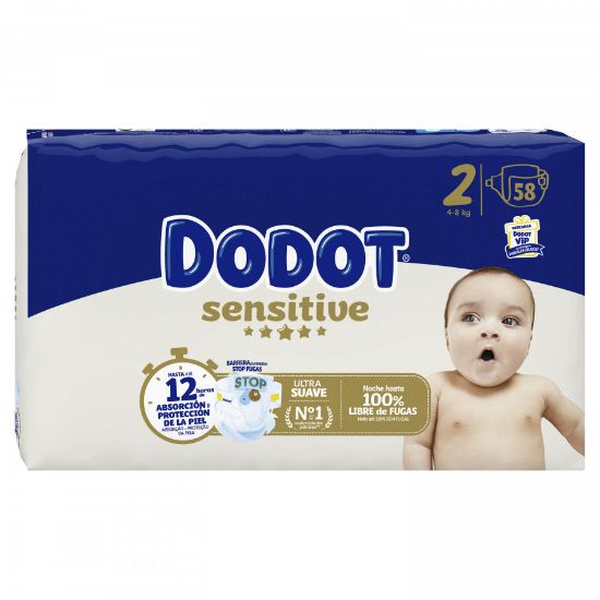 Imagem de FRALDA DODOT SENSITIVE T2 58UN