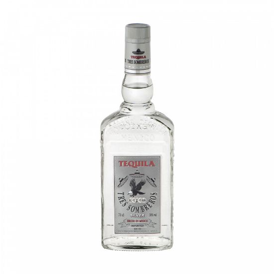 Imagem de TEQUILA 3 SOMBREROS BLANCA 70CL