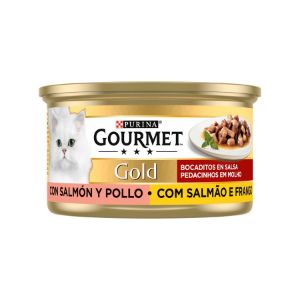 Imagem de GT HÚMIDA GOURMET GOLD SALMÃO FRANGO 85G