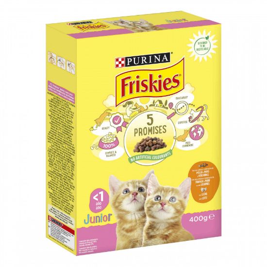 Imagem de GATO SECA FRISKIES JÚNIOR FRANG LEG 400G
