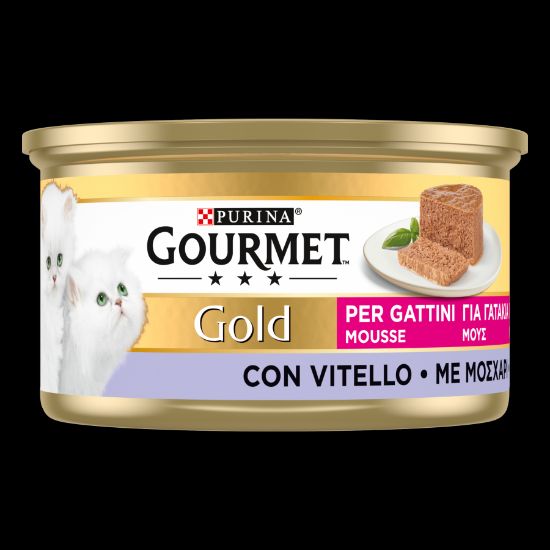 Imagem de GATO HÚMIDA GOURMET GOLD JUN VITELA 85G