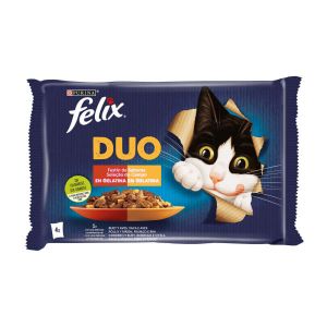 Imagem de GT HÚMIDA FELIX DUO SELEÇÃO CARNE 4X85G