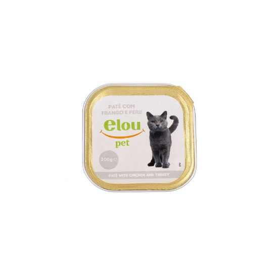 Imagem de COM HUM GATO GALINHA&PERU PATE ELOU 100G