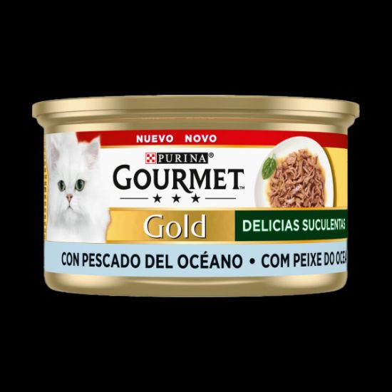 Imagem de GT HÚMIDA GOURMET GOLD DEL SUC PEIXE 85g