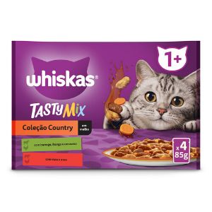 Imagem de GT HÚMIDA WHISKAS TASTYMIX COUNTRY 4X85G