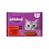 Imagem de GATO HÚMIDA WHISKAS CARNE 4X85G