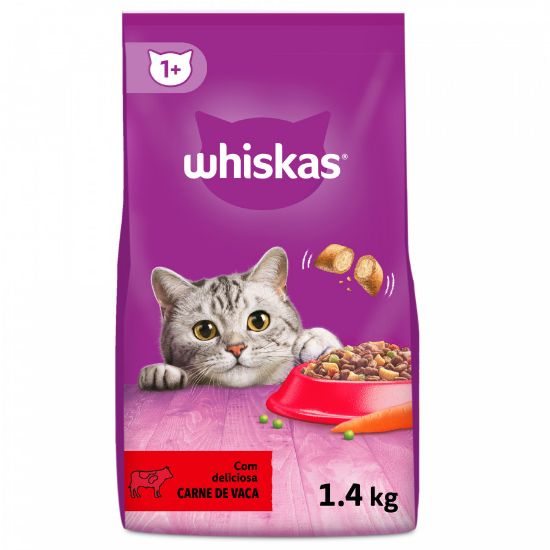 Imagem de GATO SECA WHISKAS ADULTO VACA 1,4KG