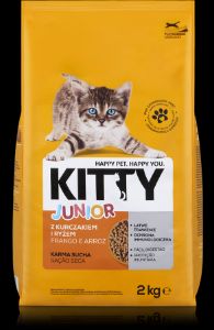 Imagem de GATO SECA KITTY JÚNIOR FRANGO ARROZ 2KG