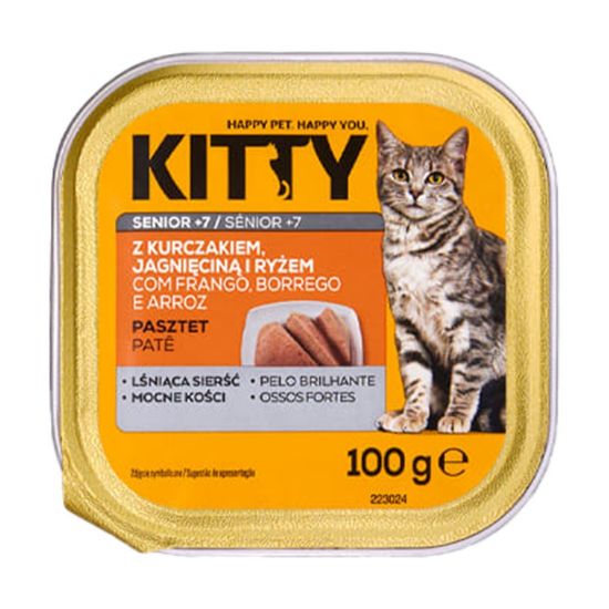 Imagem de GATO HÚMIDA KITTY SENIOR FRANGO BOR 100G