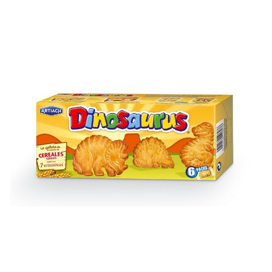 Imagem de BOLACHA ARTIACH DINOSAURUS CERAIS 6X30G