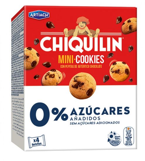 Imagem de BOLACHA CHIQUILÍN 0%AÇUC MINI COOK 5X40G